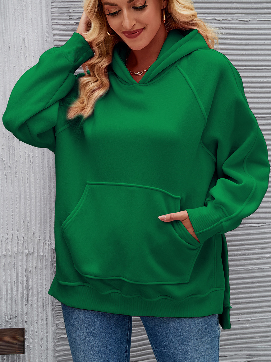 Casual Hoodie Plain Sweatshirt