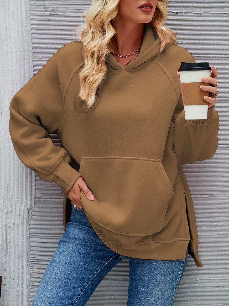 Casual Hoodie Plain Sweatshirt