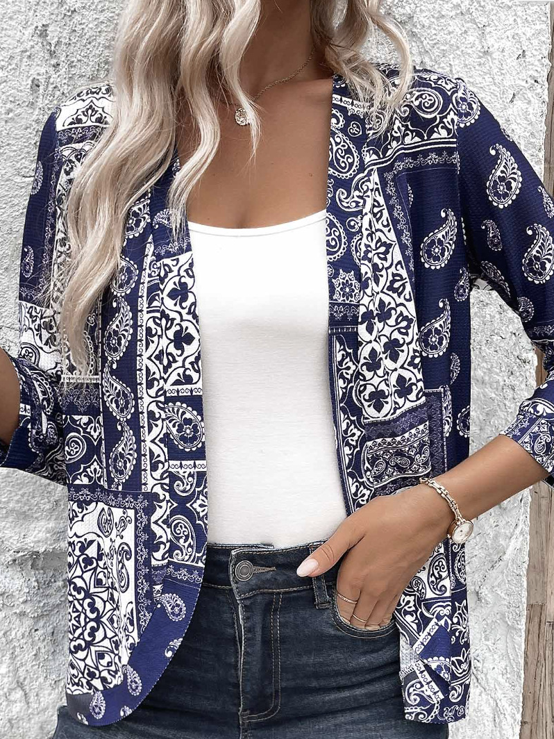 Women's Ethnic Buckle Regular Regular Fit Blazer