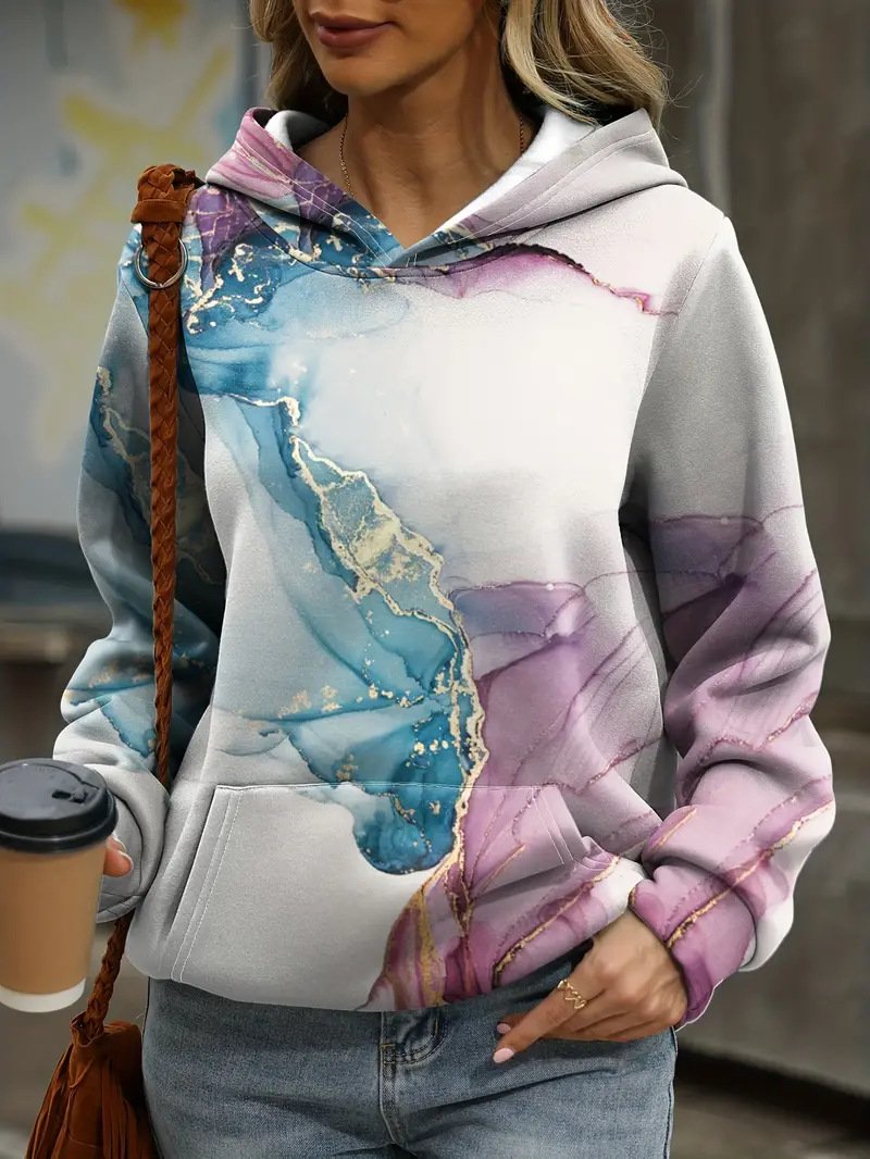 Casual Hoodie Letter Pattern Sweatshirt