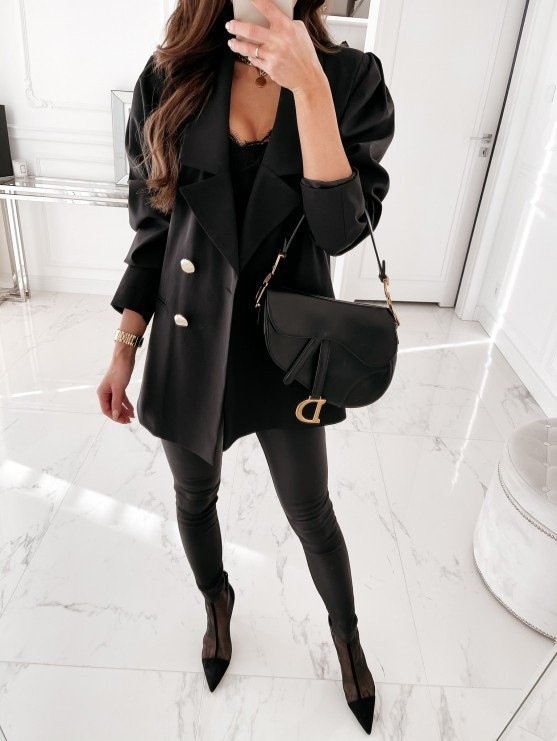 Women's Plain Regular Loose Blazer