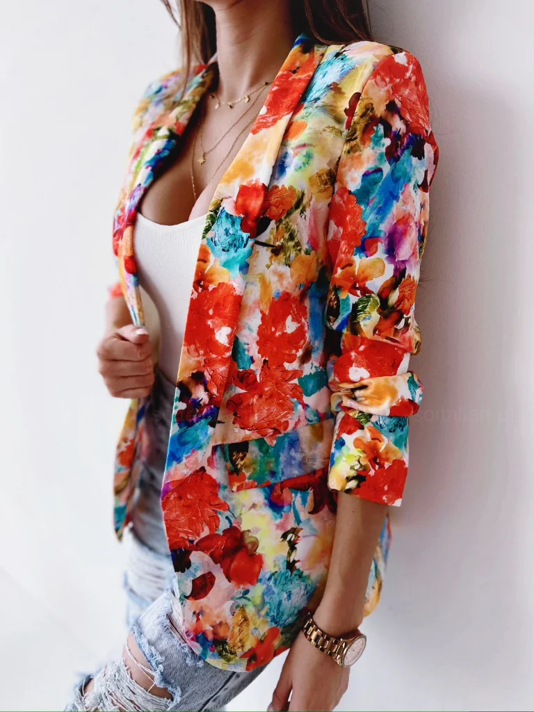 Women's Floral Regular Regular Fit Blazer