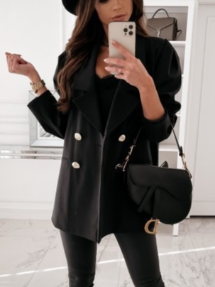 Women's Plain Regular Loose Blazer