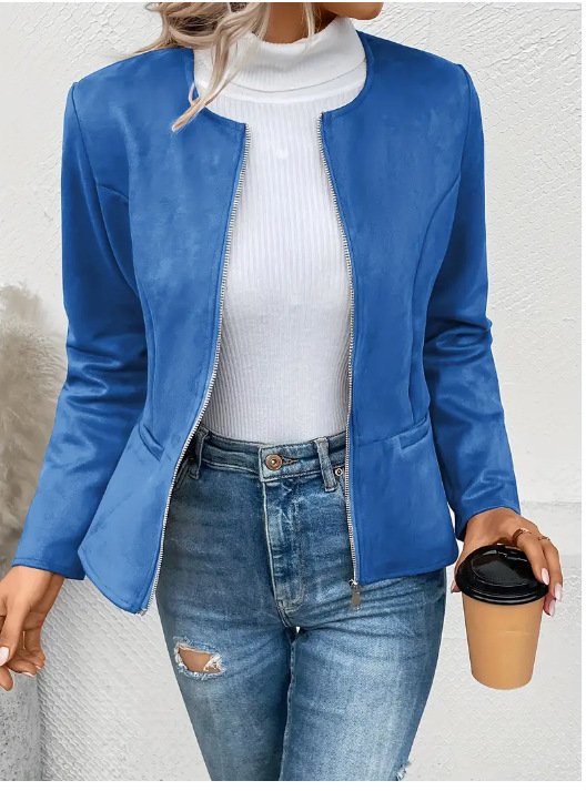 Women's Plain Regular Loose Jacket