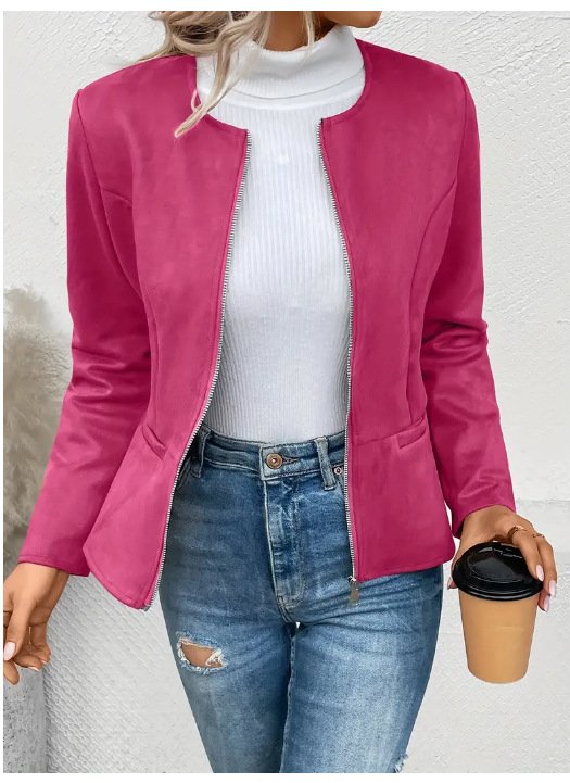 Women's Plain Regular Loose Jacket