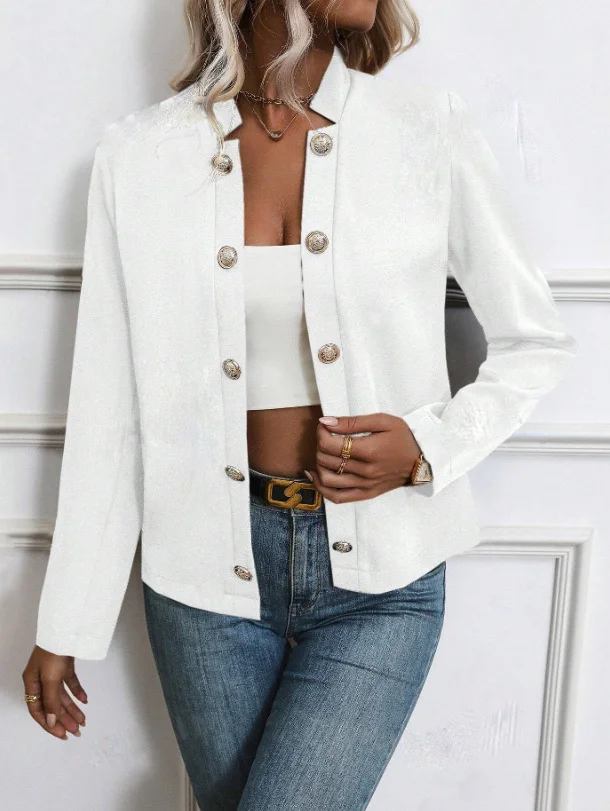 Women's Plain Regular Loose Jacket