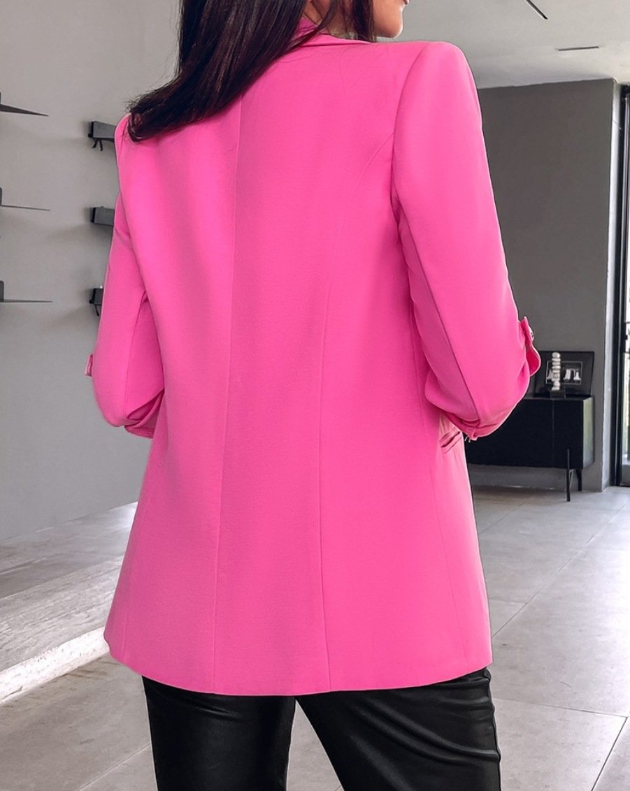 Women's Plain Regular Loose Blazer