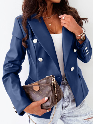 Women's Plain Regular Loose Blazer