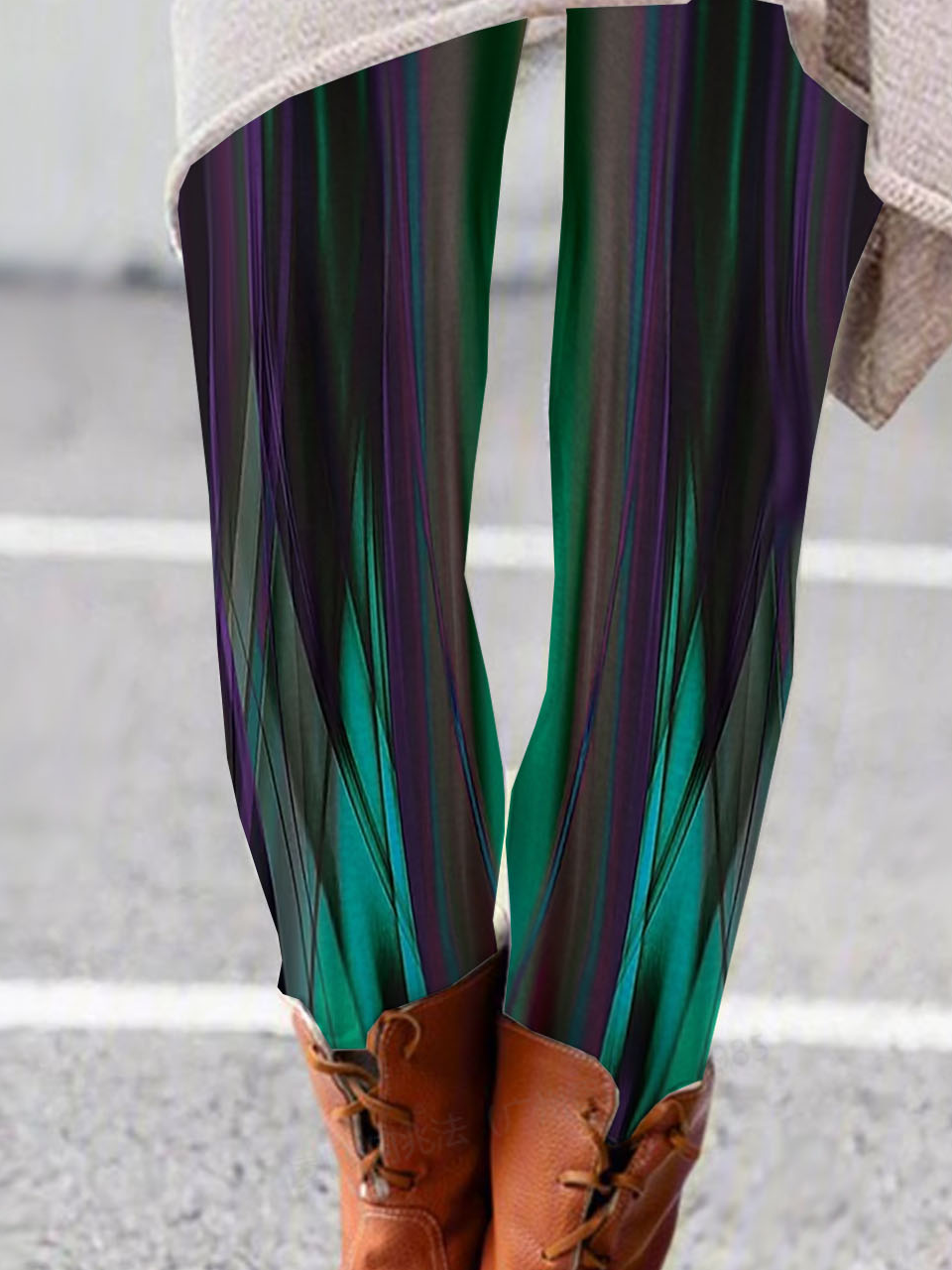 Casual Abstract Long Leggings