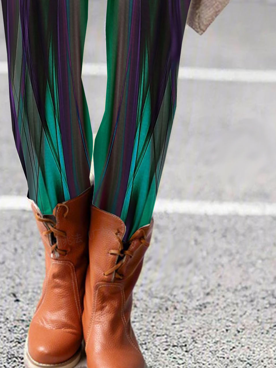 Casual Abstract Long Leggings