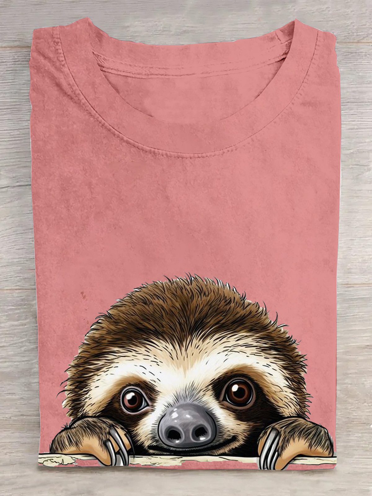 Casual Animal Crew Neck Short Sleeve T-shirt