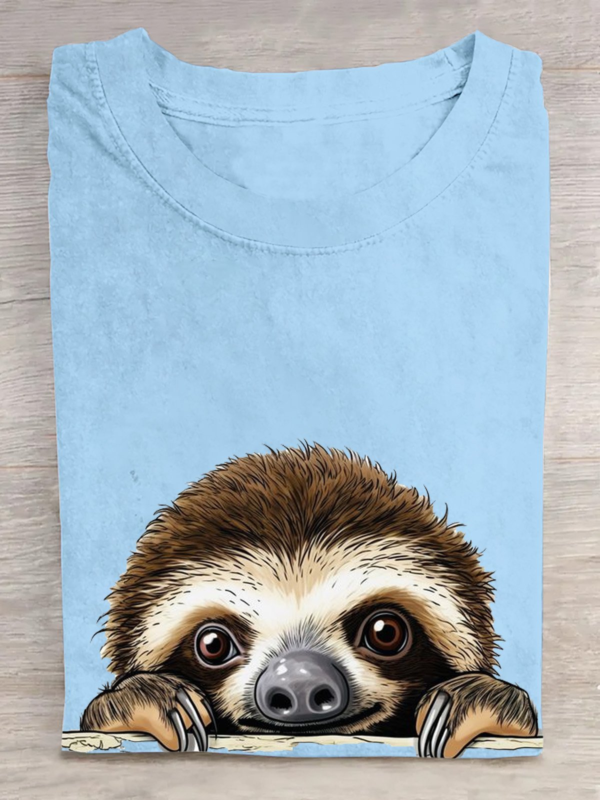 Casual Animal Crew Neck Short Sleeve T-shirt