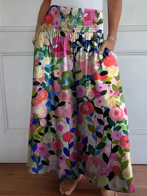 Casual Floral Long Pant