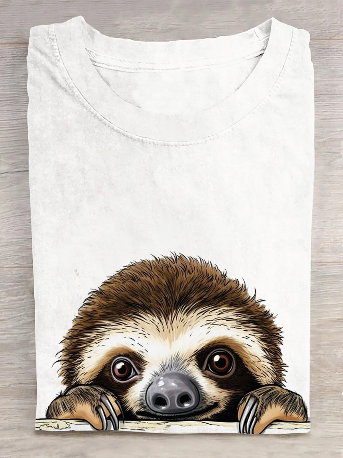 Casual Animal Crew Neck Short Sleeve T-shirt