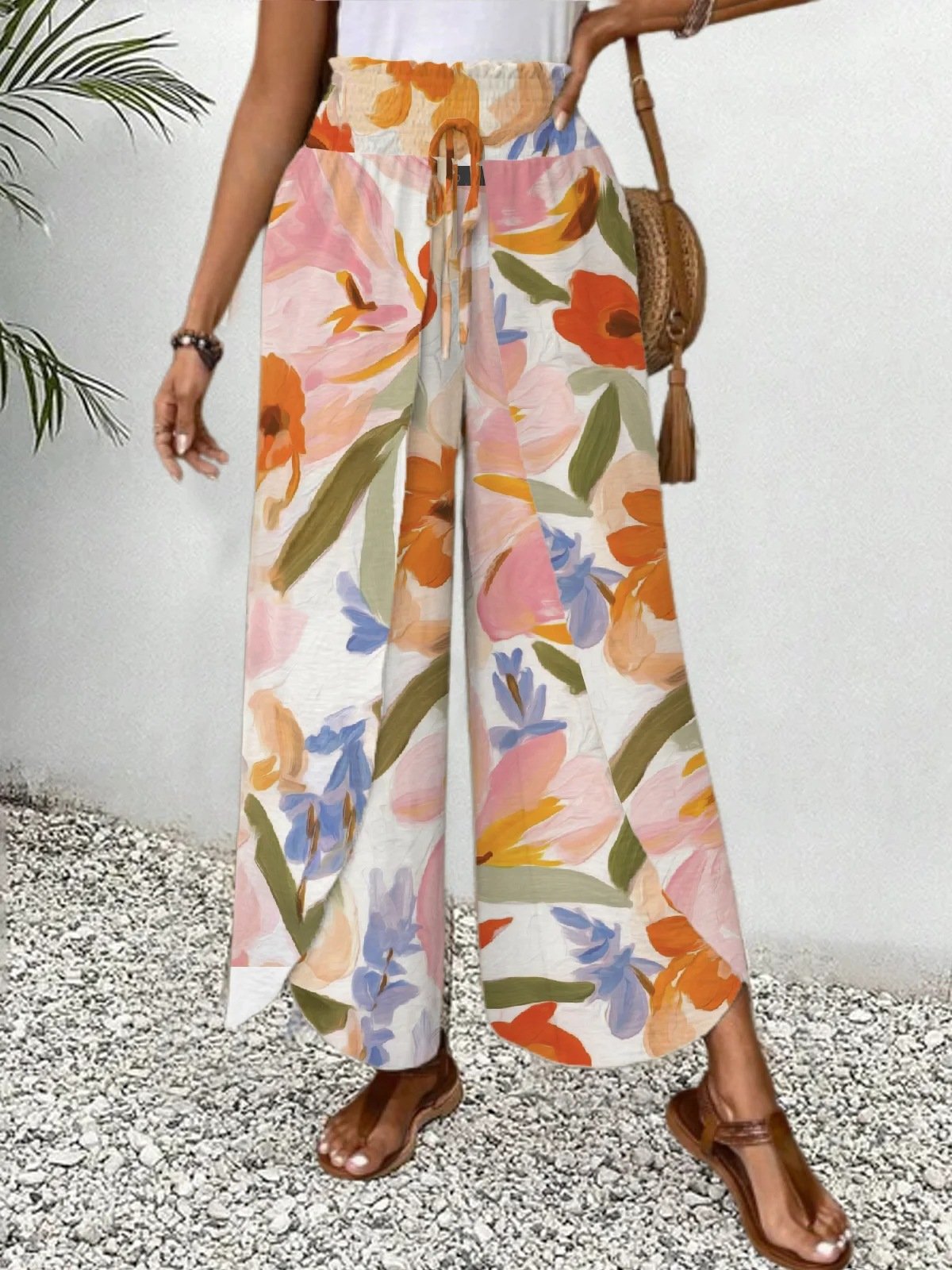 Casual Floral Long Pant