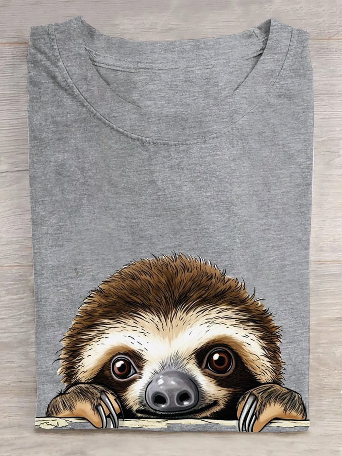 Casual Animal Crew Neck Short Sleeve T-shirt