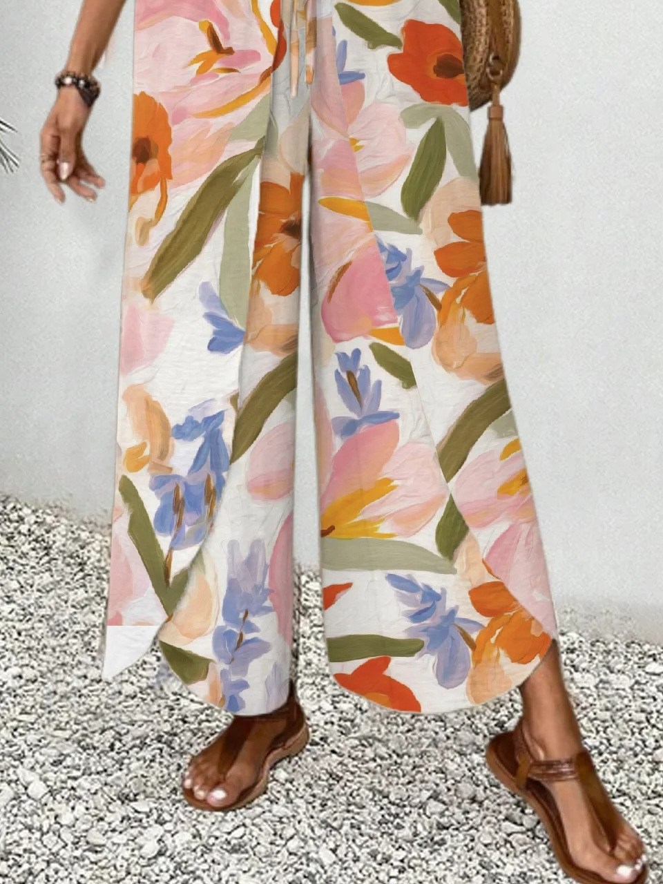 Casual Floral Long Pant