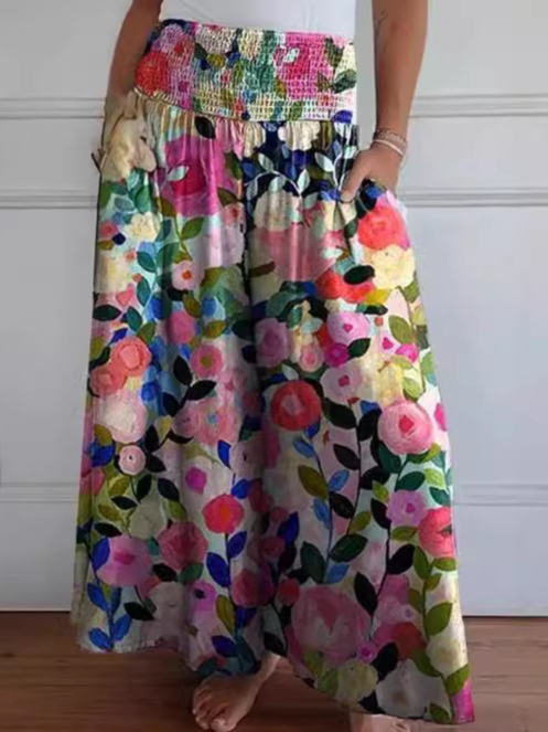 Casual Floral Long Pant