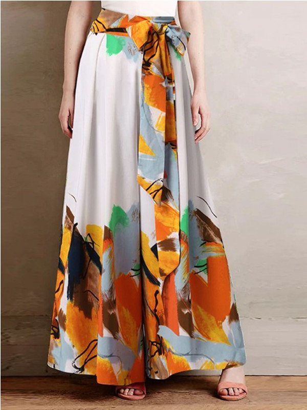 Casual Floral Long Pant