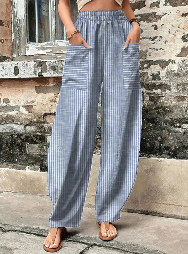 Casual Striped Long Pant