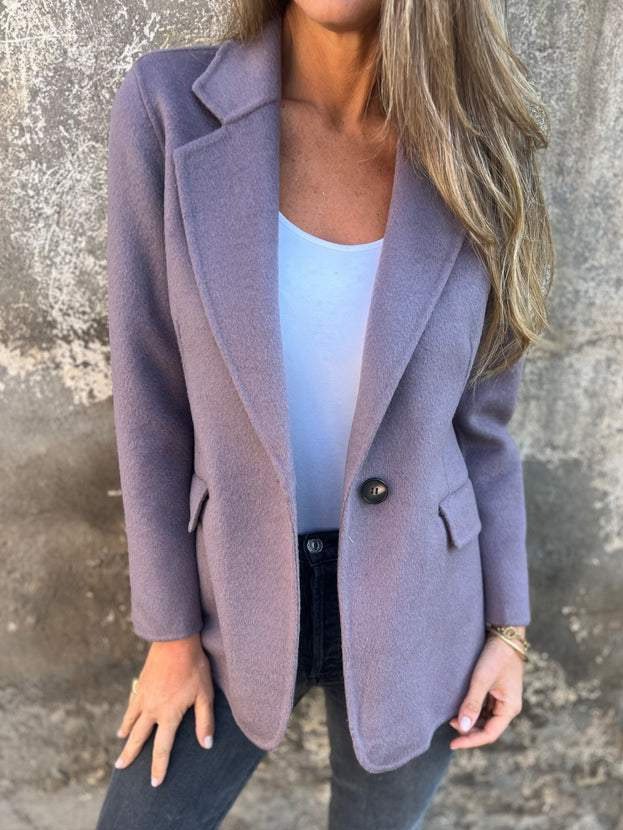 Women's Plain Regular Loose Blazer