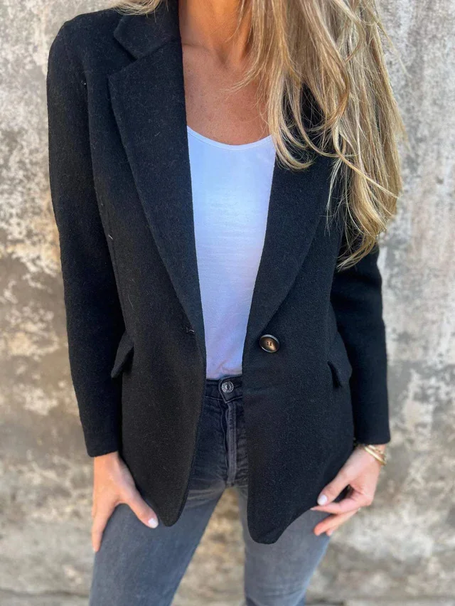 Women's Plain Regular Loose Blazer