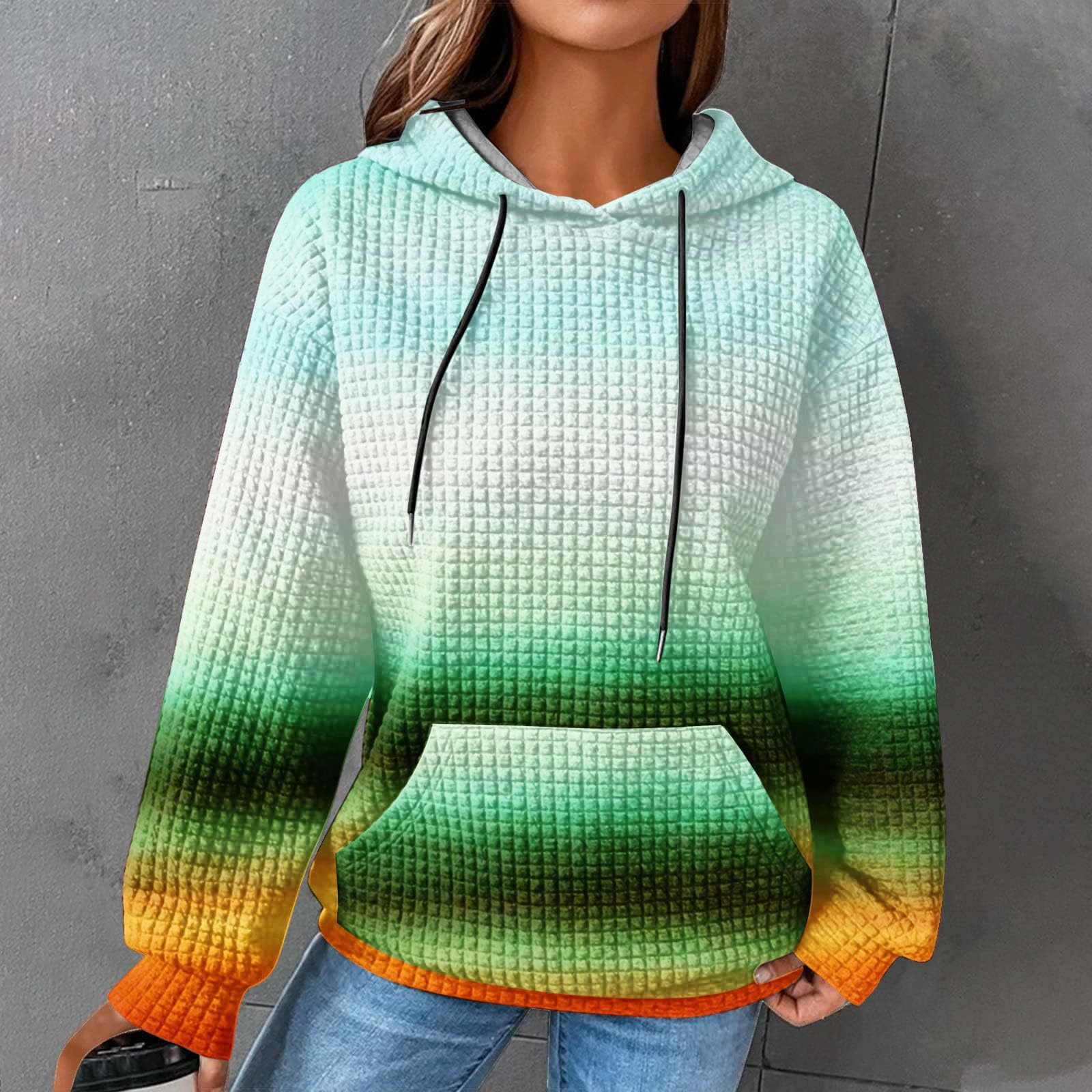 Casual Hoodie Abstract Sweatshirt