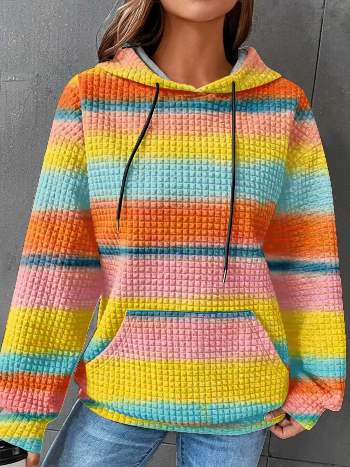 Casual Hoodie Abstract Sweatshirt