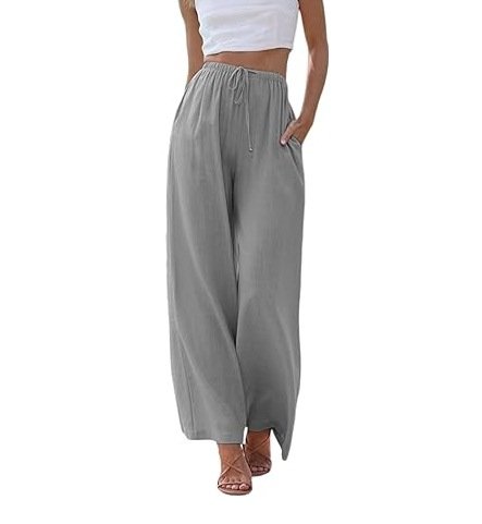 Women's Solid Casual Fashion Drawstring Loose Pants