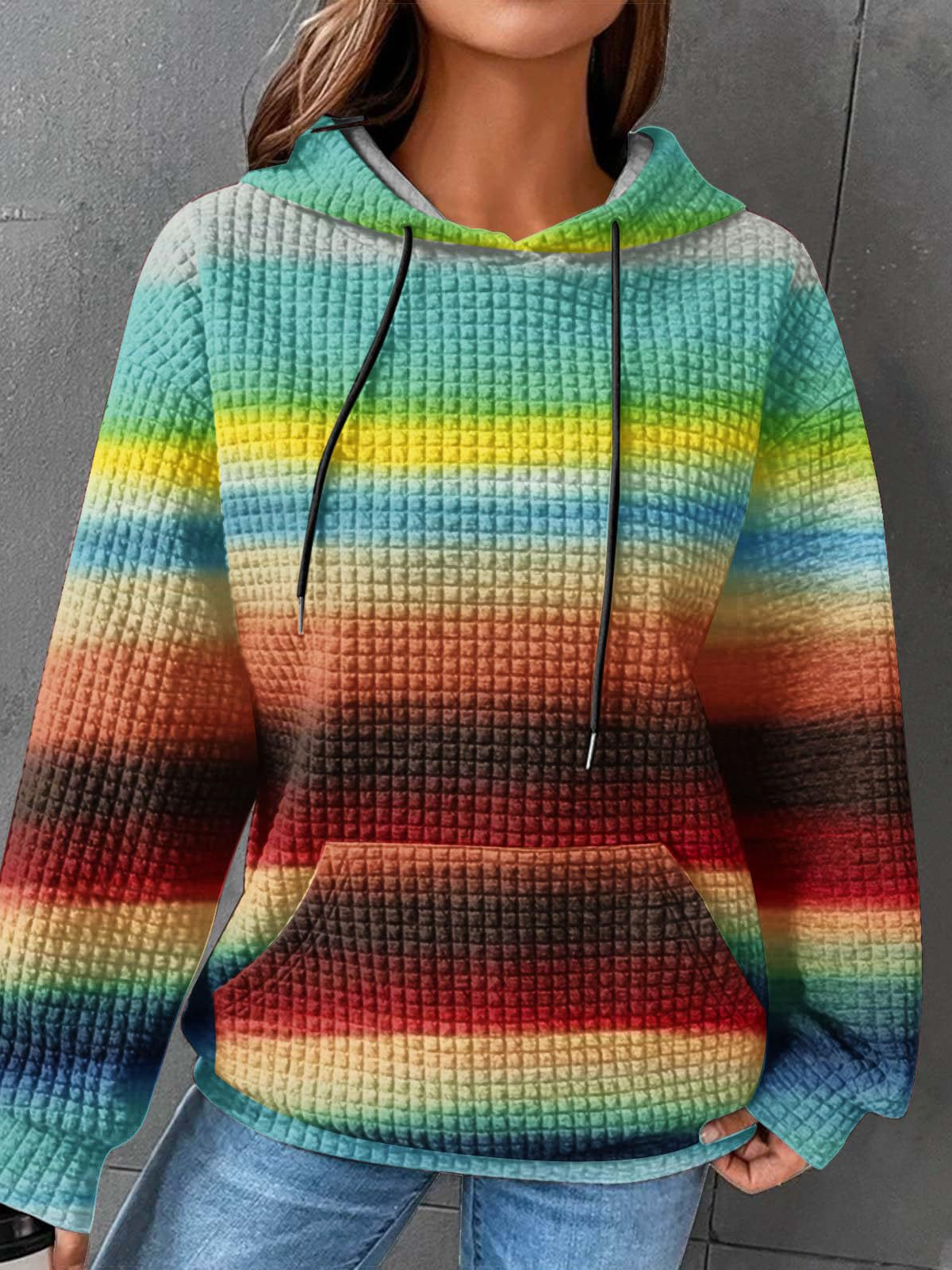 Casual Hoodie Abstract Sweatshirt