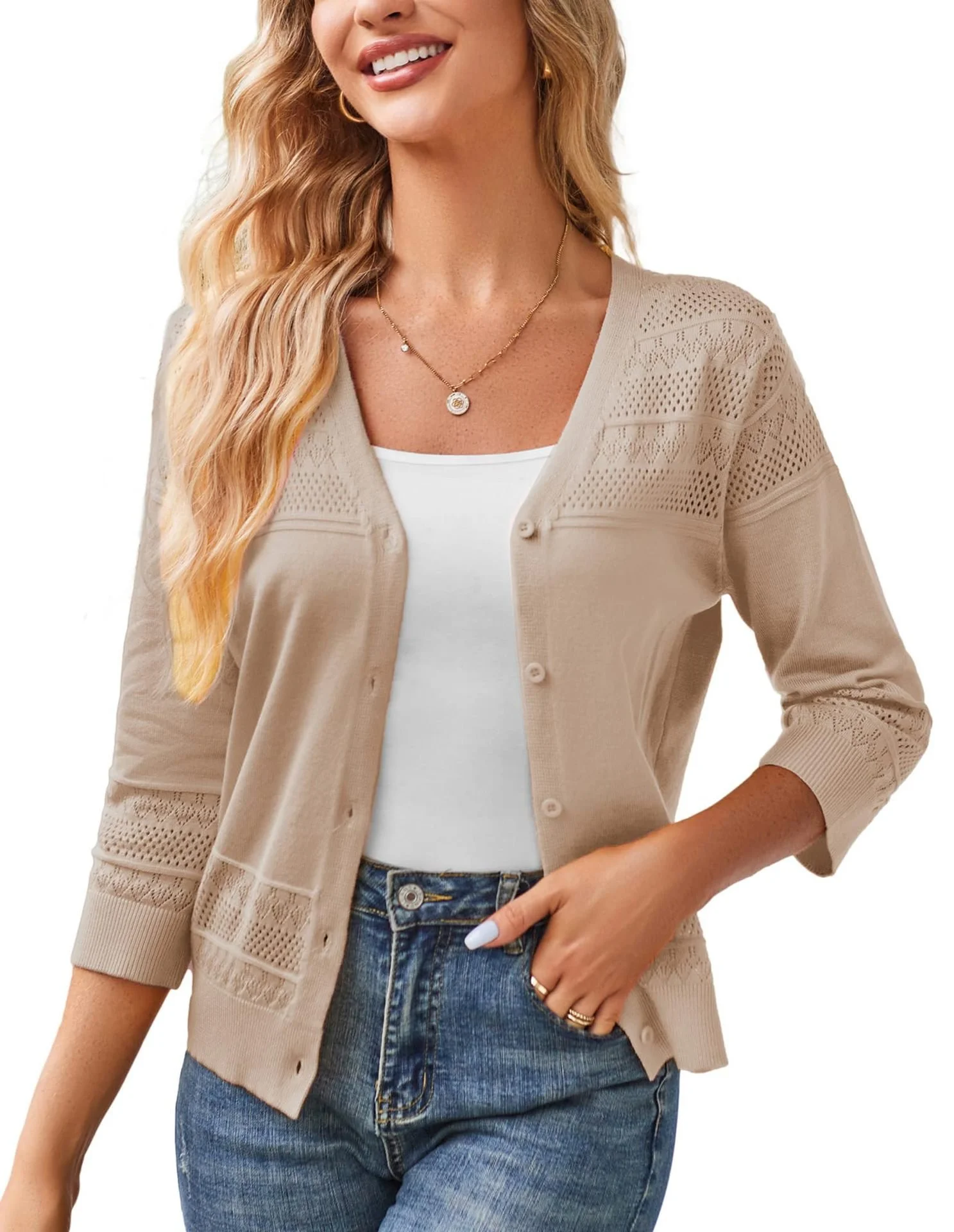 Women Plain Long Sleeve Comfy Casual Cardigan