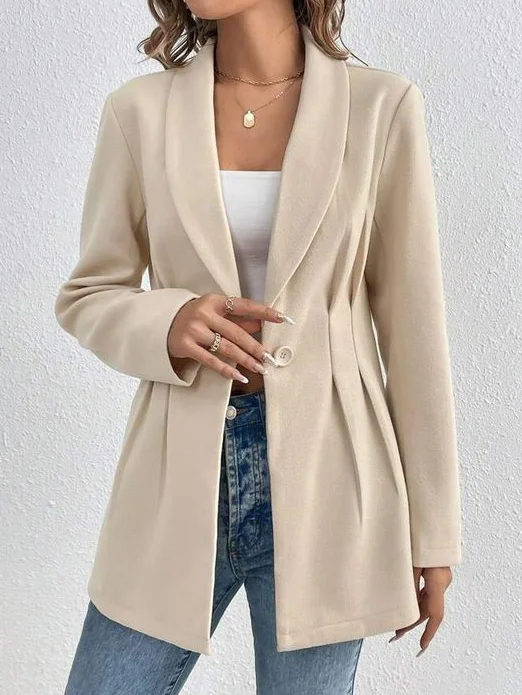 Women's Plain Regular Loose Blazer