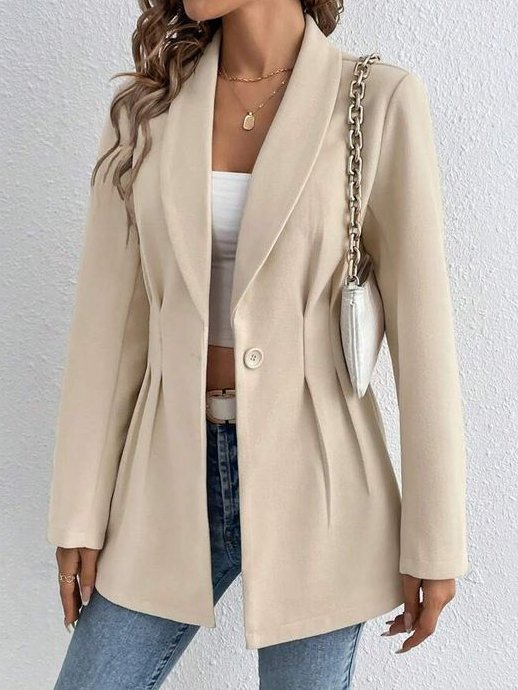 Women's Plain Regular Loose Blazer