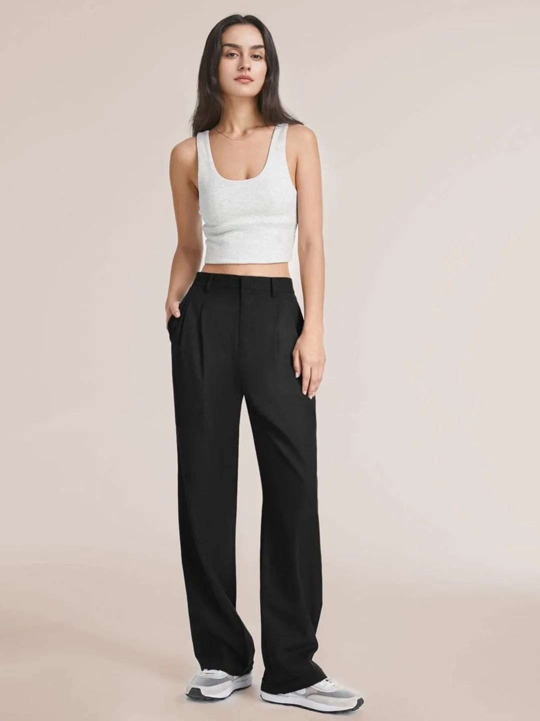 Women Plain Long Pants Casual Spring/Fall Trousers