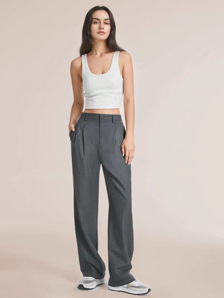 Women Plain Long Pants Casual Spring/Fall Trousers