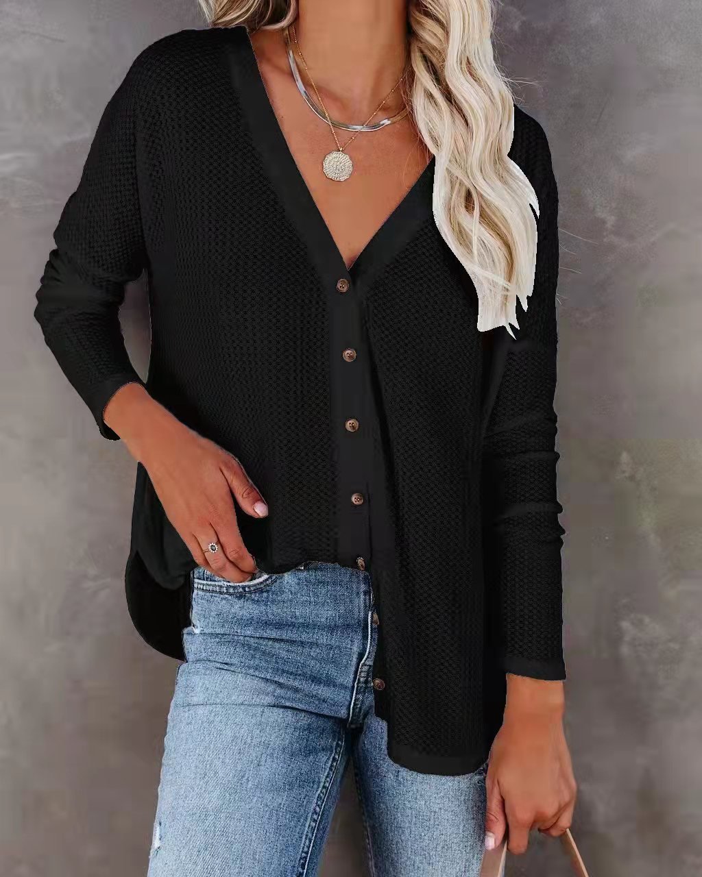 Women's Plain Regular Loose Jacket