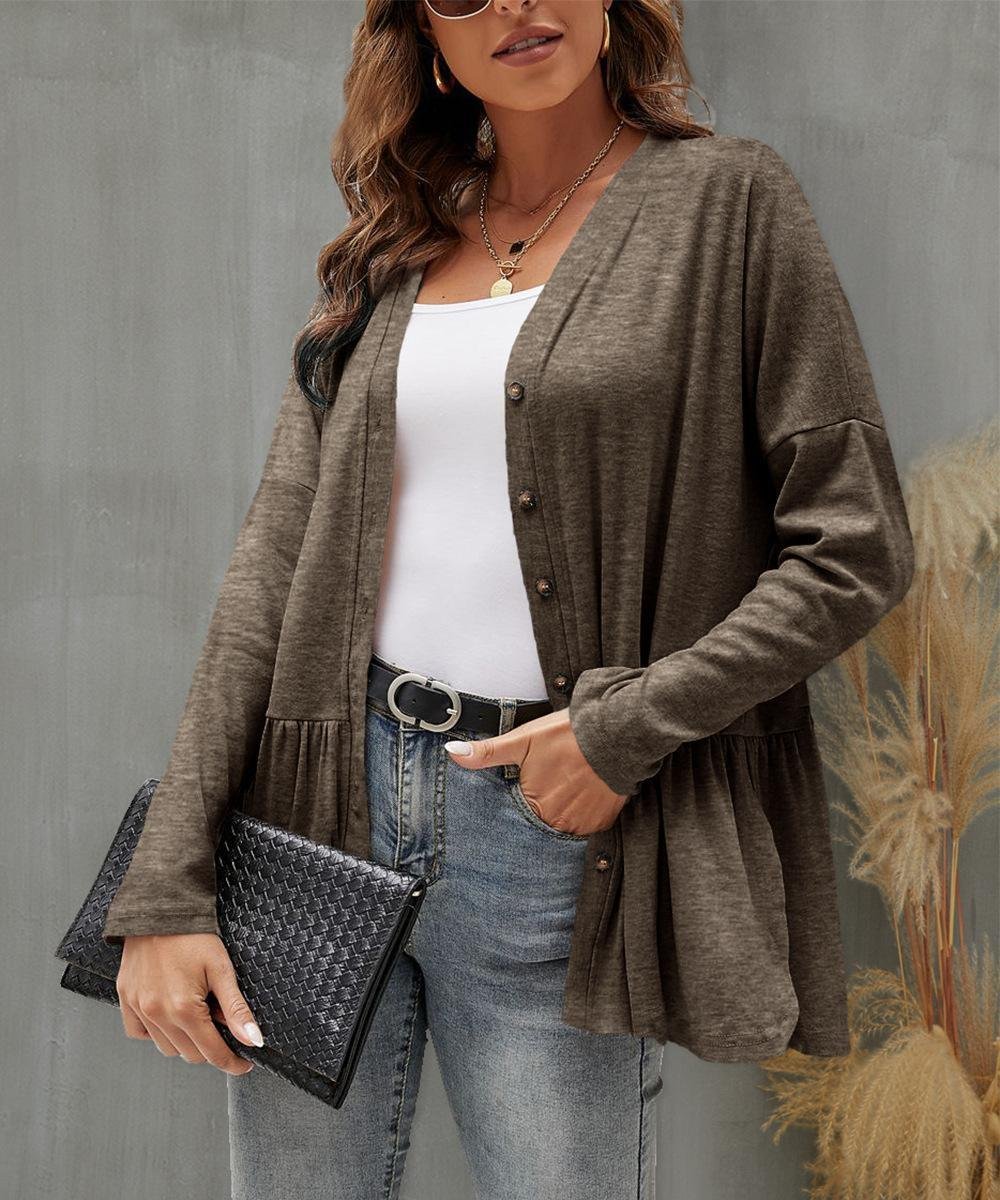 Women's Plain Regular Loose Jacket