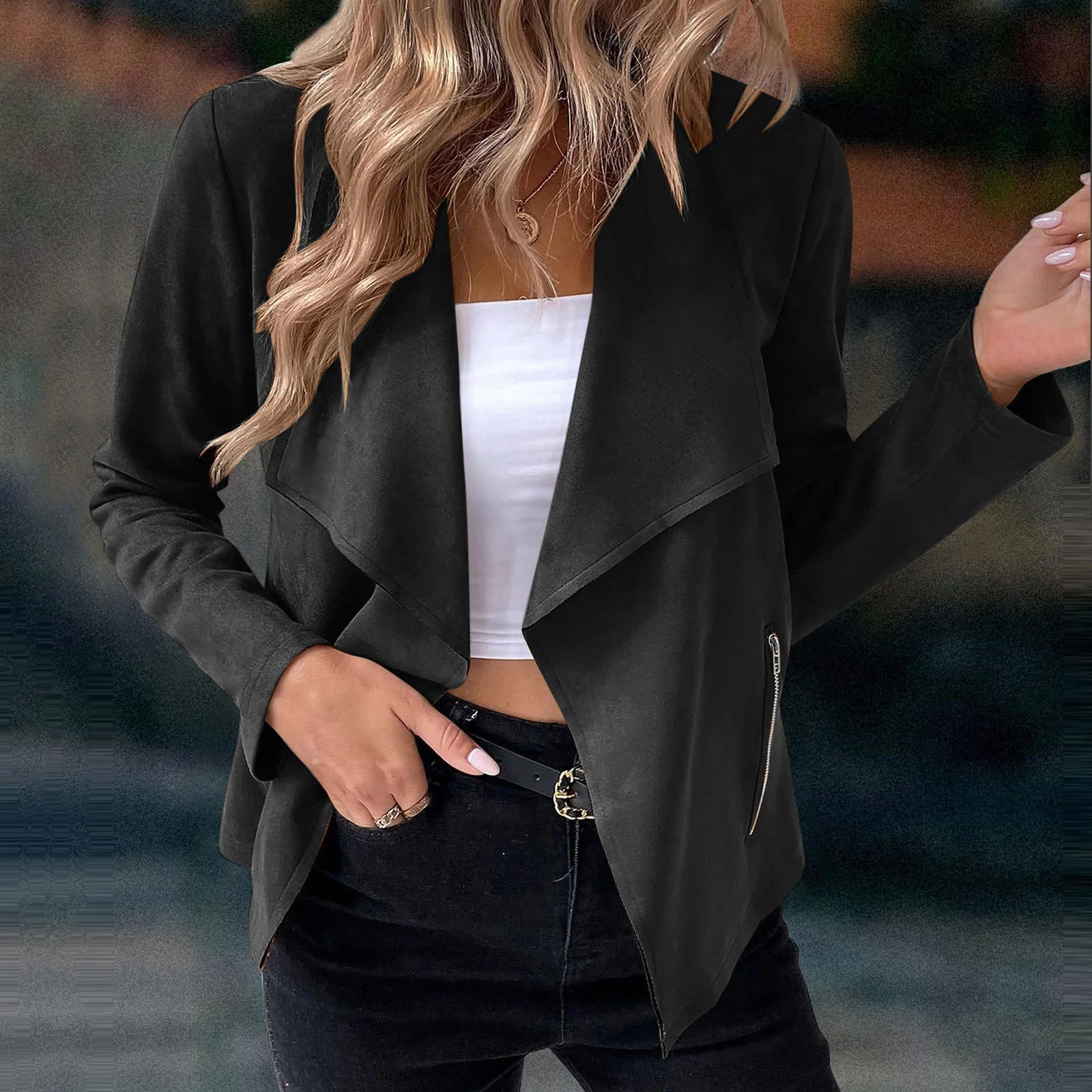 Women's Plain Thicken Loose Jacket