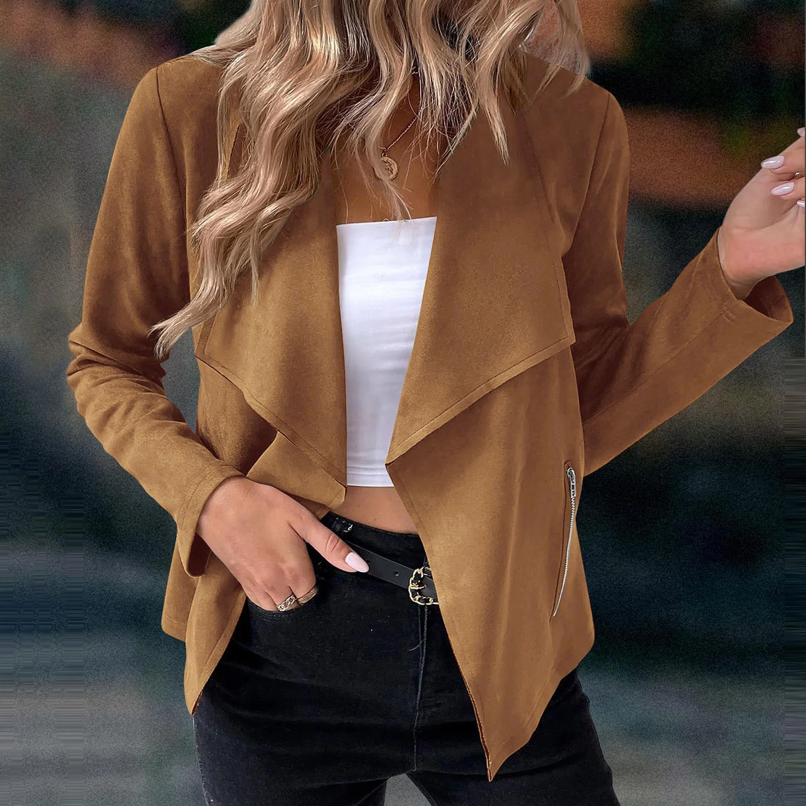 Women's Plain Thicken Loose Jacket