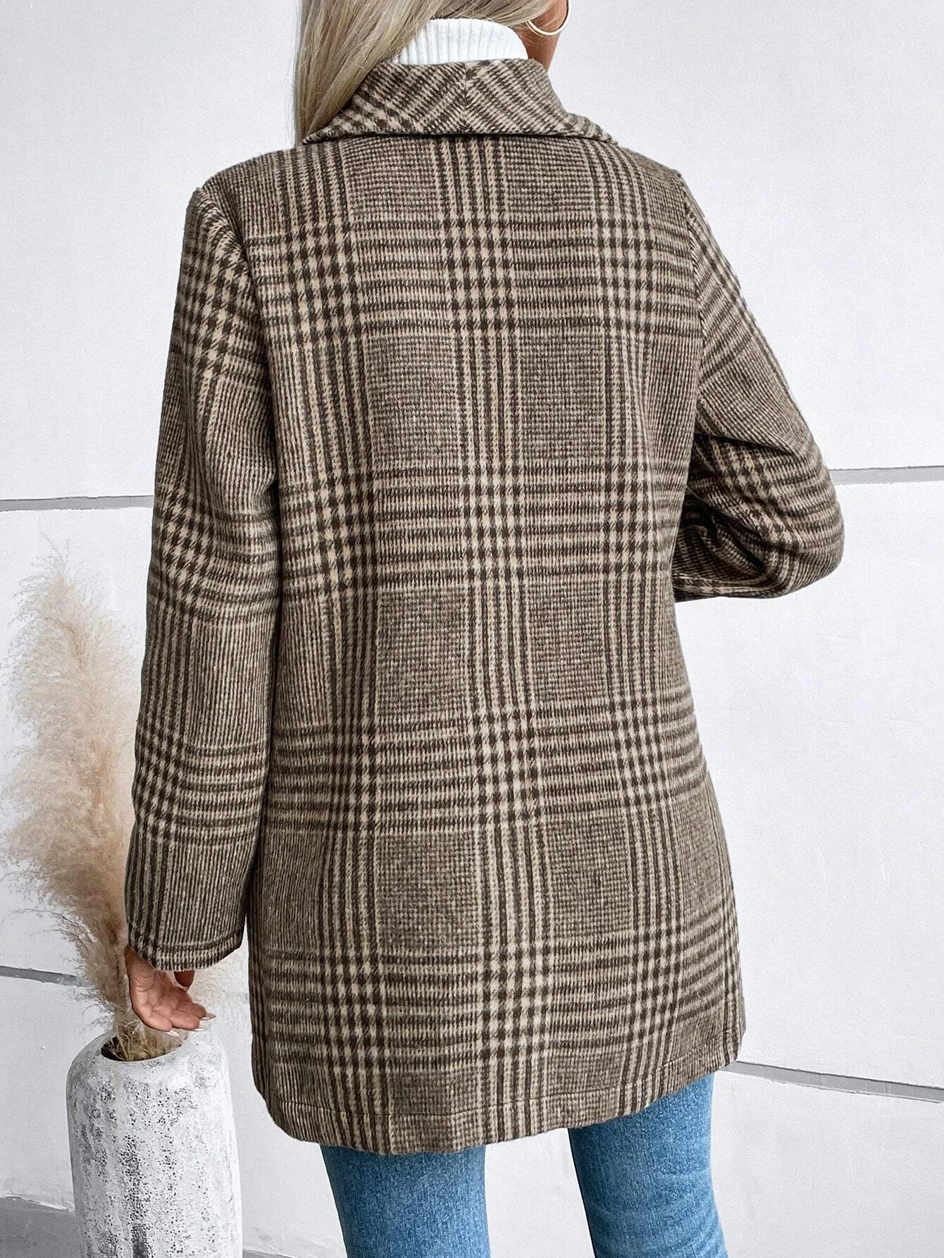 Women's Plaid Heavyweight Loose Jacket