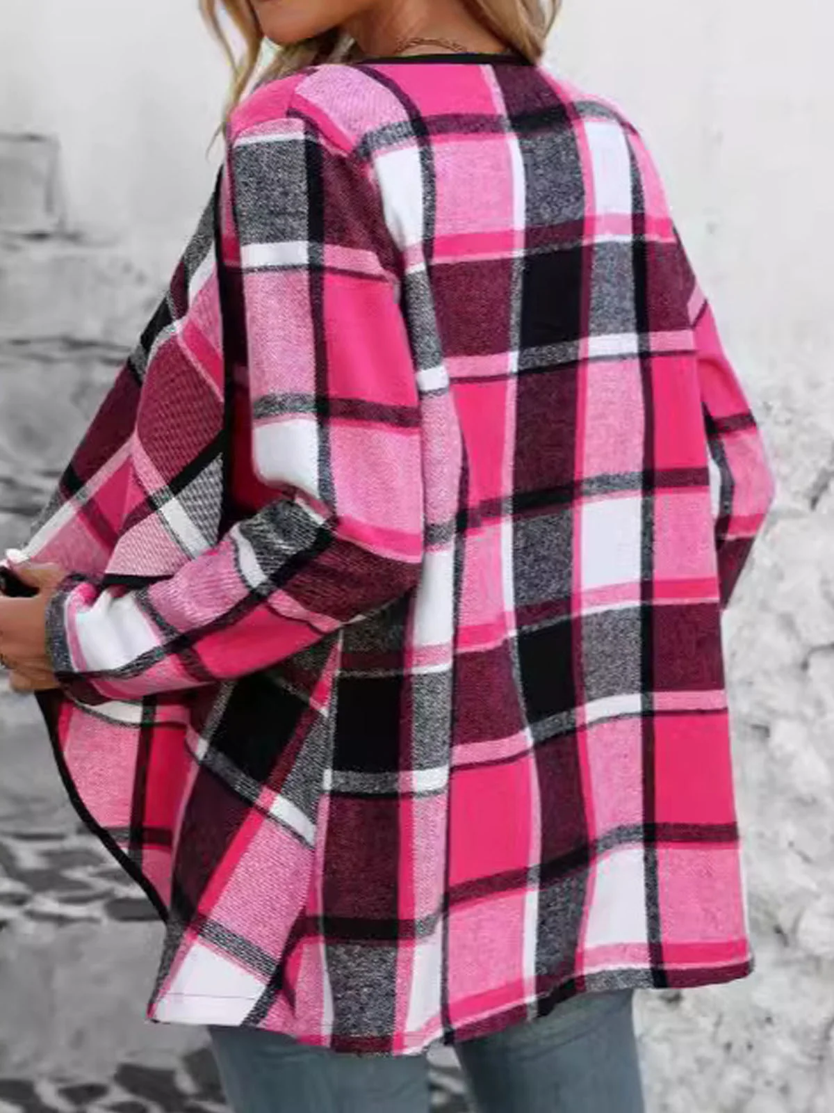 Women's Plaid Regular Loose Jacket