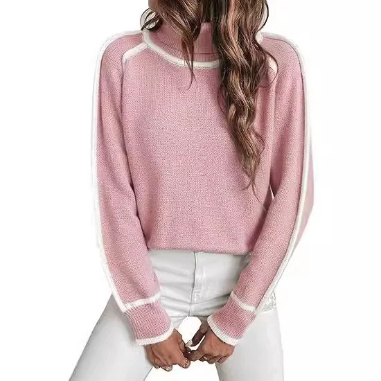 Women Wool/Knitting Plain Long Sleeve Comfy Casual Sweater