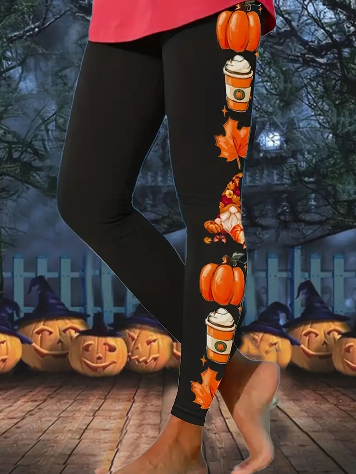 Women Halloween Casual All Season Long Leggings
