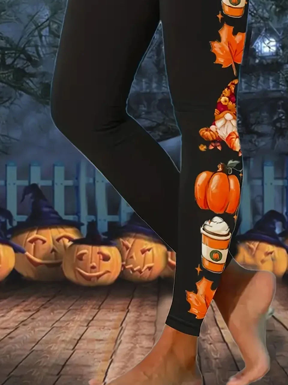 Women Halloween Casual All Season Long Leggings
