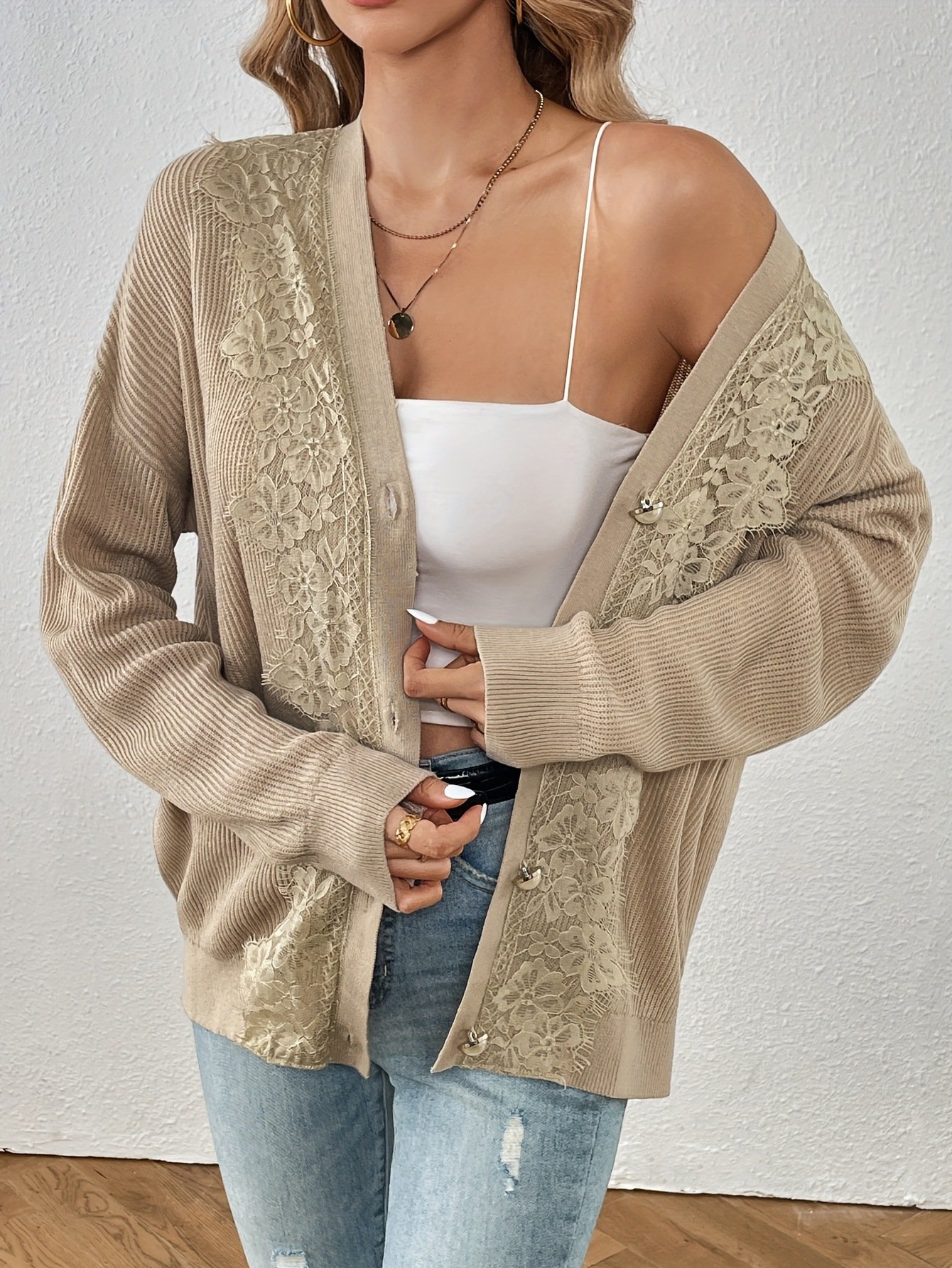 Women Wool/Knitting Plain Long Sleeve Comfy Casual Cardigan