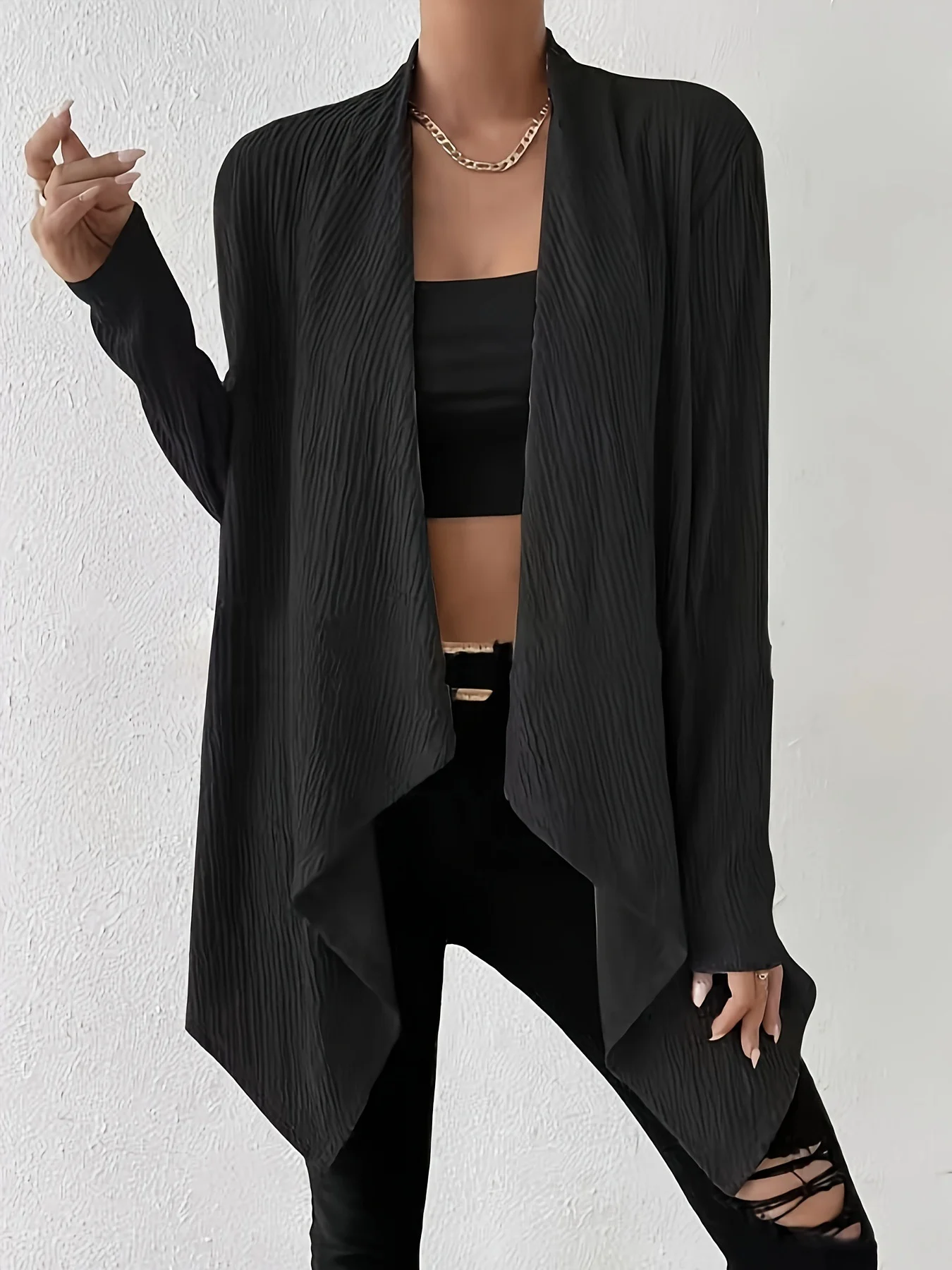 Women's Plain Thicken Loose Jacket