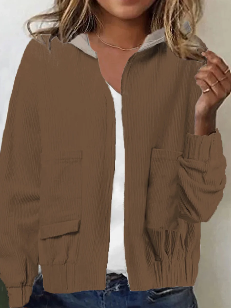 Women's Plain Thicken Loose Jacket