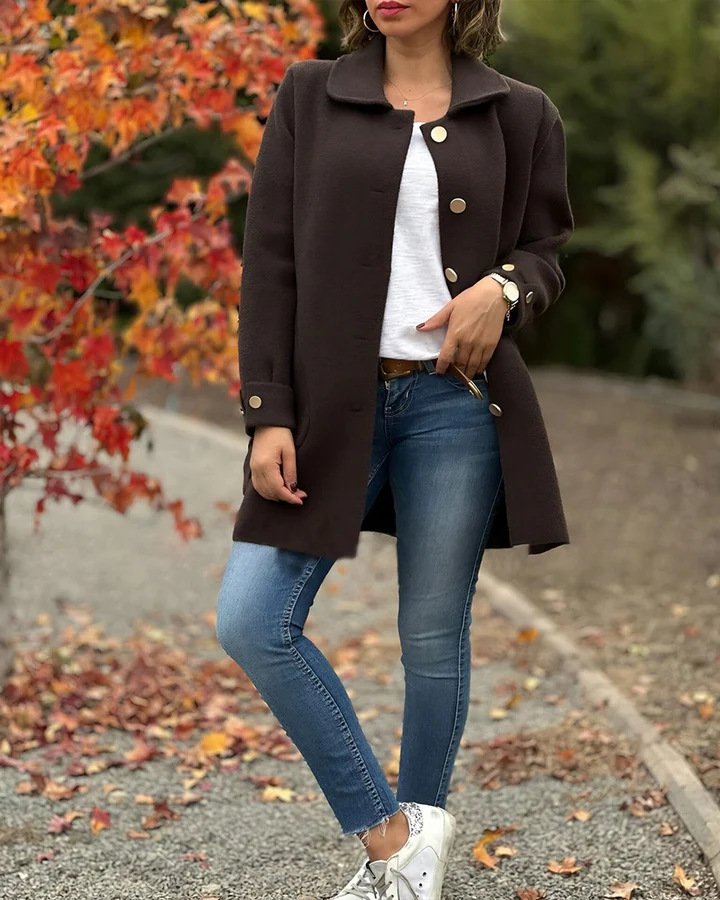 Women's Plain Thicken Loose Jacket