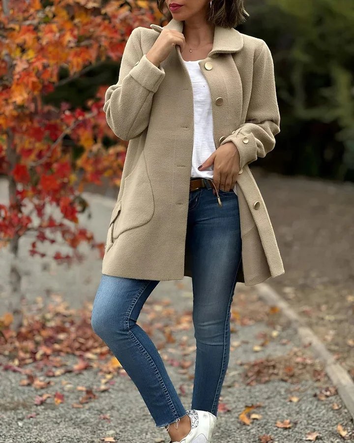 Women's Plain Thicken Loose Jacket