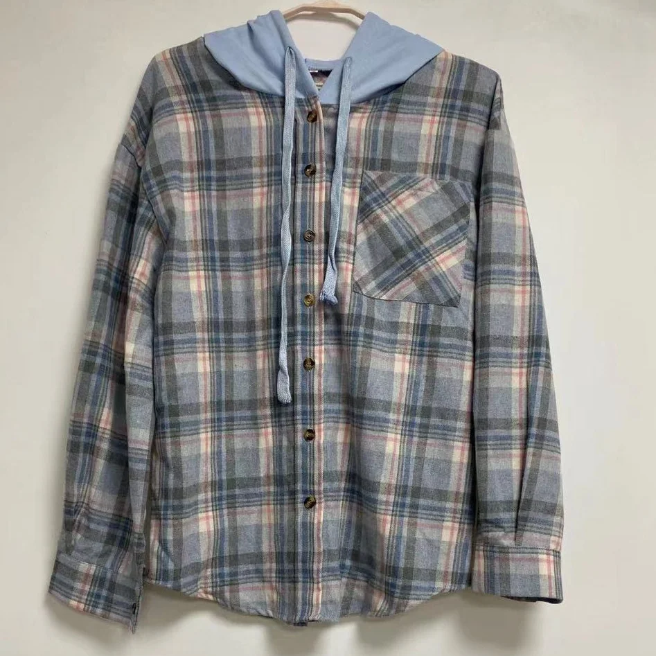 Women's Plaid Thicken Loose Jacket